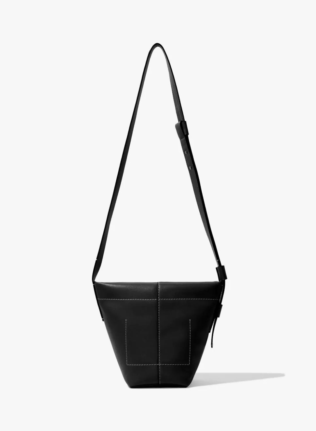 Proenza Schouler White Label Barrow Leather Mini Bucket Bag Black