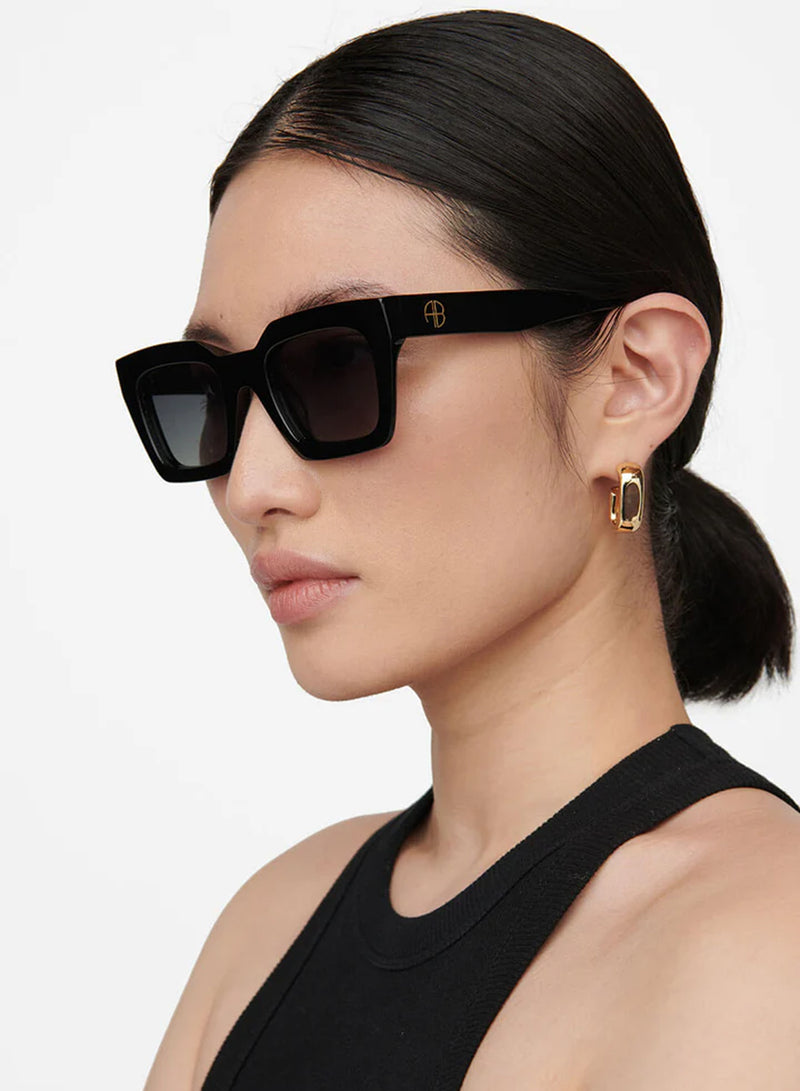 Anine Bing - Sunglasses - Black - Indio small