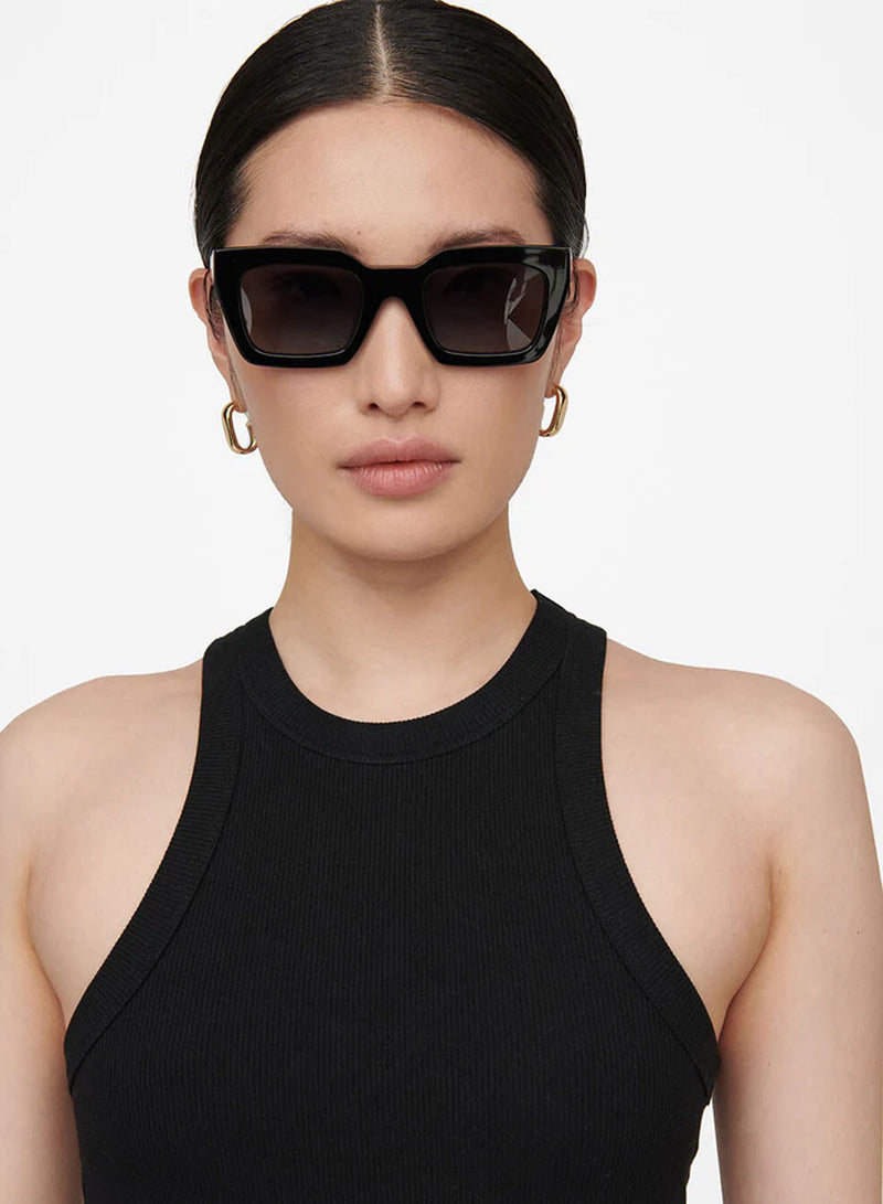 Anine Bing - Sunglasses - Black - Indio small